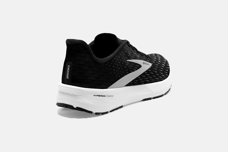 Brooks Running Shoes - Hyperion Tempo Road Mens - Black/Silver - RSV-429650